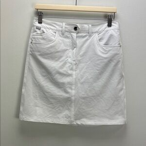 NVO By Lanctot Skort White Golf Tennis Pickleball Athletic Skirt Womens Size 4